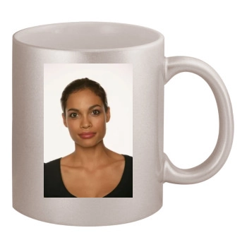 Rosario Dawson 11oz Metallic Silver Mug