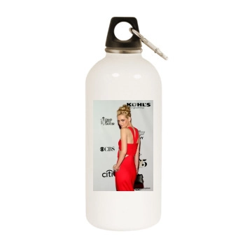 Lydia Hearst White Water Bottle With Carabiner