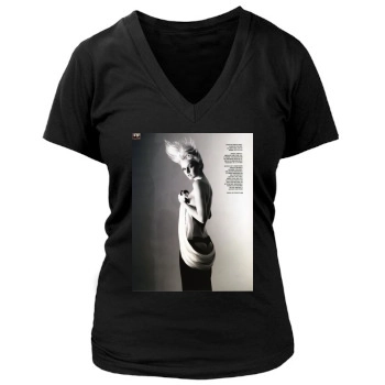 Lydia Hearst Women's Deep V-Neck TShirt