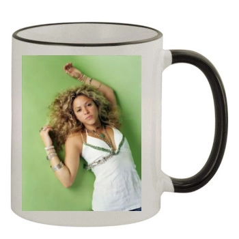 Shakira 11oz Colored Rim & Handle Mug