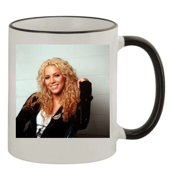 Shakira 11oz Colored Rim & Handle Mug