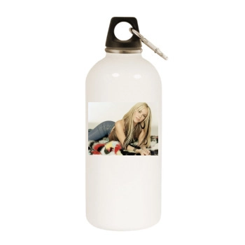 Shakira White Water Bottle With Carabiner