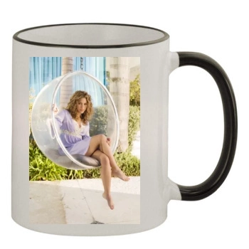 Shakira 11oz Colored Rim & Handle Mug