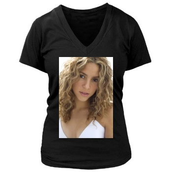 Shakira Women's Deep V-Neck TShirt