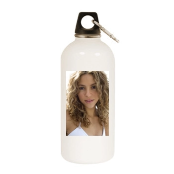 Shakira White Water Bottle With Carabiner