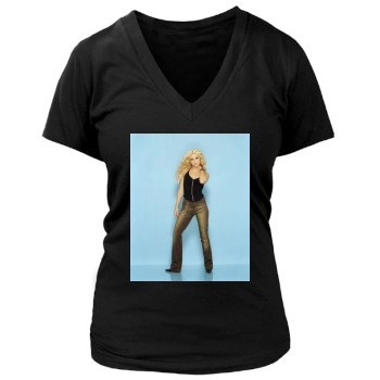 Shakira Women's Deep V-Neck TShirt