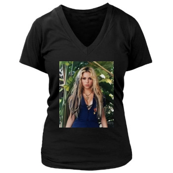 Shakira Women's Deep V-Neck TShirt