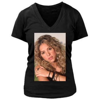 Shakira Women's Deep V-Neck TShirt