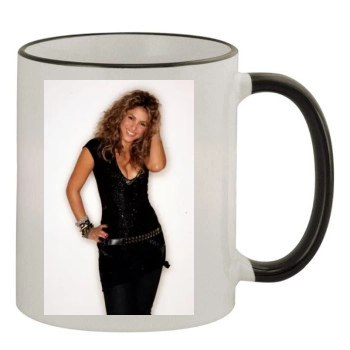 Shakira 11oz Colored Rim & Handle Mug