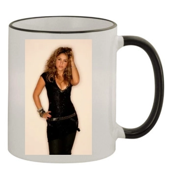 Shakira 11oz Colored Rim & Handle Mug