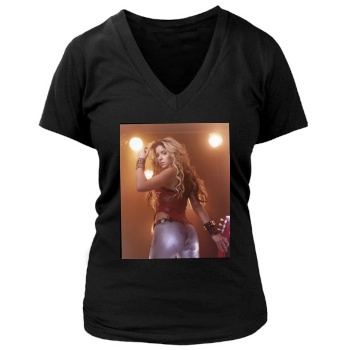 Shakira Women's Deep V-Neck TShirt