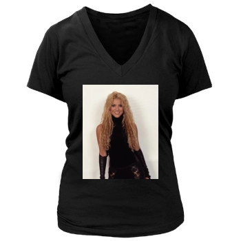 Shakira Women's Deep V-Neck TShirt