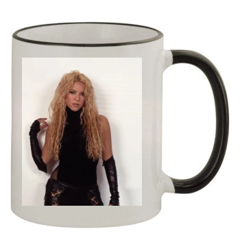 Shakira 11oz Colored Rim & Handle Mug