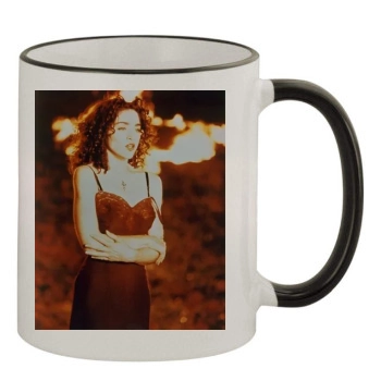 Madonna 11oz Colored Rim & Handle Mug