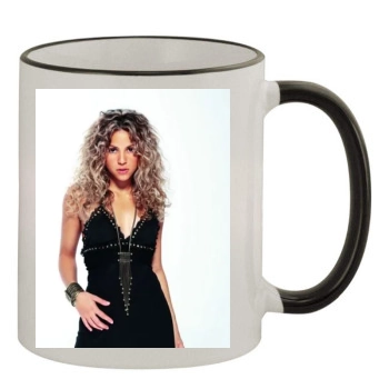 Shakira 11oz Colored Rim & Handle Mug