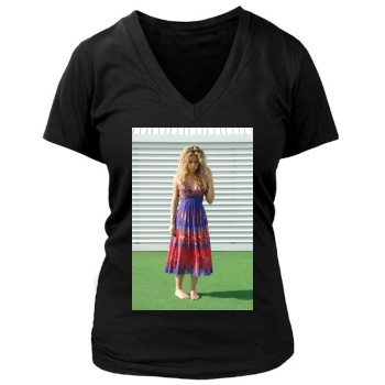 Shakira Women's Deep V-Neck TShirt