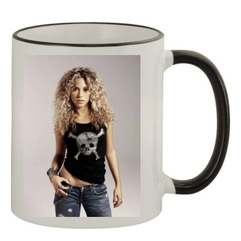 Shakira 11oz Colored Rim & Handle Mug