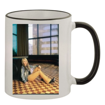 Shakira 11oz Colored Rim & Handle Mug