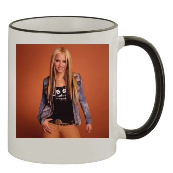 Shakira 11oz Colored Rim & Handle Mug