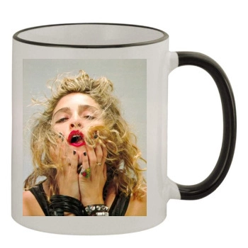 Madonna 11oz Colored Rim & Handle Mug