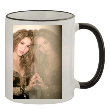 Shakira 11oz Colored Rim & Handle Mug