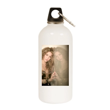 Shakira White Water Bottle With Carabiner