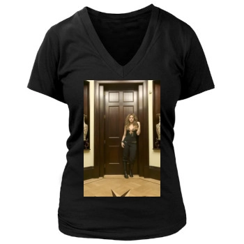 Shakira Women's Deep V-Neck TShirt