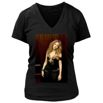 Shakira Women's Deep V-Neck TShirt