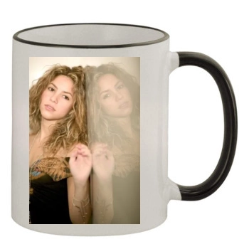 Shakira 11oz Colored Rim & Handle Mug