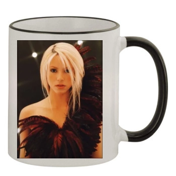 Shakira 11oz Colored Rim & Handle Mug