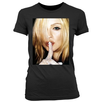 Madonna Women's Junior Cut Crewneck T-Shirt