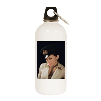 Madonna White Water Bottle With Carabiner