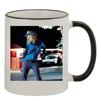 Madonna 11oz Colored Rim & Handle Mug