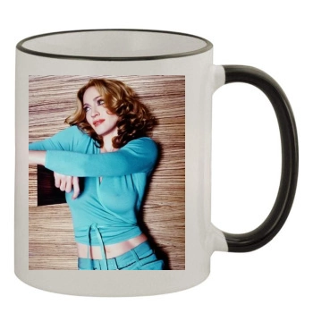 Madonna 11oz Colored Rim & Handle Mug