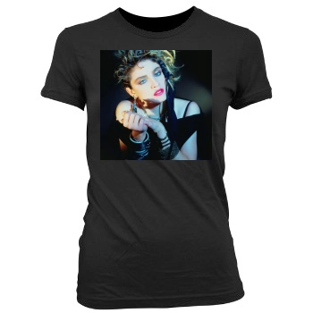 Madonna Women's Junior Cut Crewneck T-Shirt