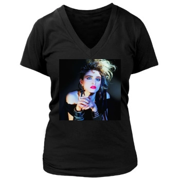 Madonna Women's Deep V-Neck TShirt