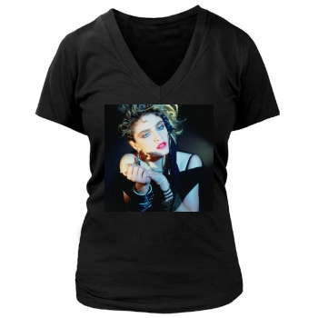 Madonna Women's Deep V-Neck TShirt