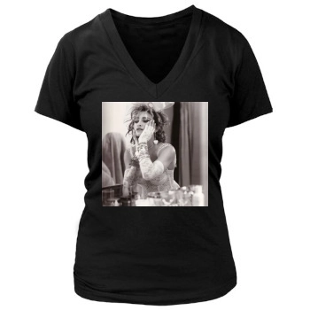 Madonna Women's Deep V-Neck TShirt