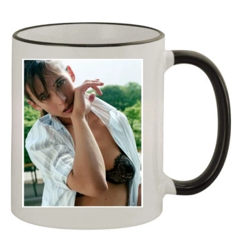 Sophie Marceau 11oz Colored Rim & Handle Mug