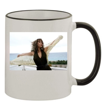 Sophie Marceau 11oz Colored Rim & Handle Mug