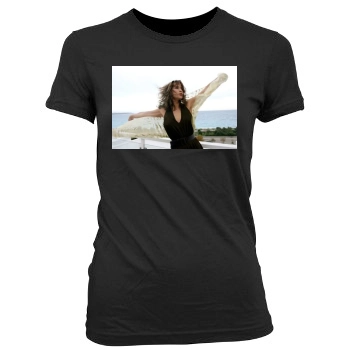 Sophie Marceau Women's Junior Cut Crewneck T-Shirt