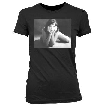 Sophie Marceau Women's Junior Cut Crewneck T-Shirt