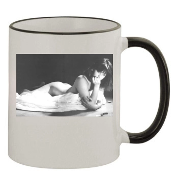 Sophie Marceau 11oz Colored Rim & Handle Mug