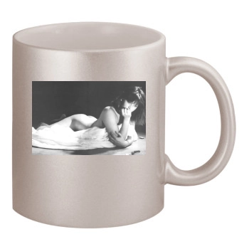 Sophie Marceau 11oz Metallic Silver Mug