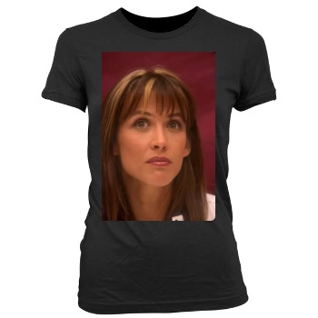 Sophie Marceau Women's Junior Cut Crewneck T-Shirt