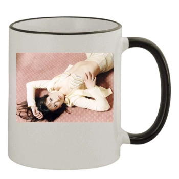 Sophie Marceau 11oz Colored Rim & Handle Mug