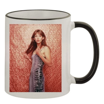 Sophie Marceau 11oz Colored Rim & Handle Mug