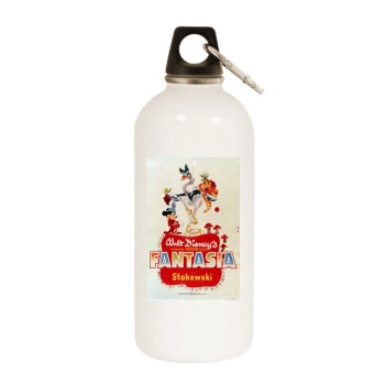 Fantasia (1940) White Water Bottle With Carabiner