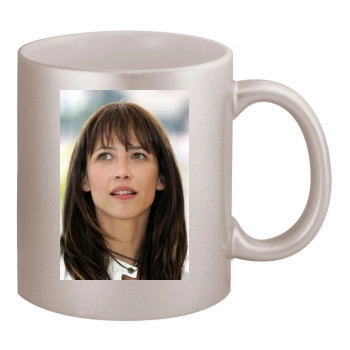 Sophie Marceau 11oz Metallic Silver Mug