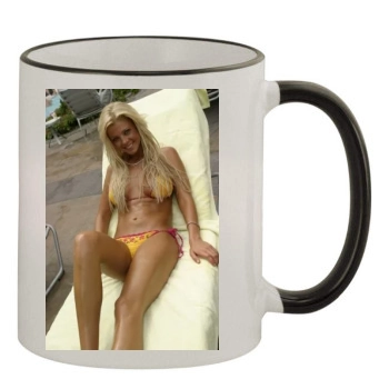 Tara Reid 11oz Colored Rim & Handle Mug